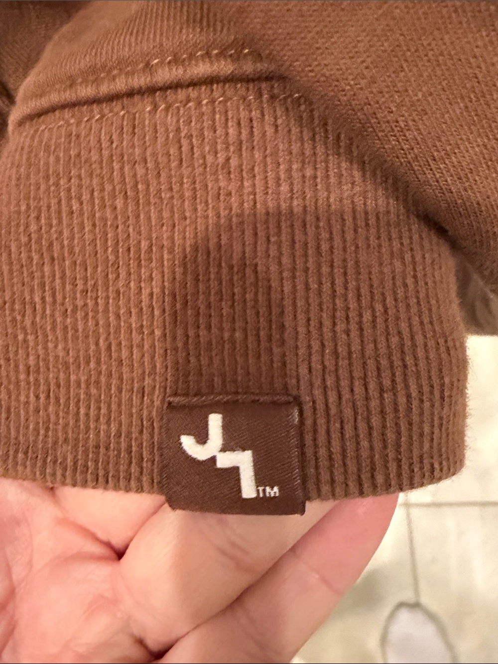 JoyLab Rust Brown Half-Zip Crewneck Pullover - Picture 6 of 7